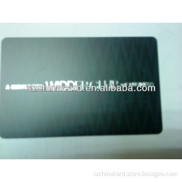 Matte Black PVC Membership Card with Pattern